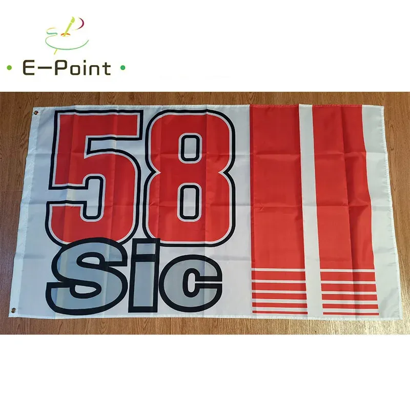 Accessories Italy SIC 58 Racing SIC58 Flag 2ft*3ft (60*90cm) 3ft*5ft (90*150cm) Size Christmas Decorations for Home Flag Banner Gifts
