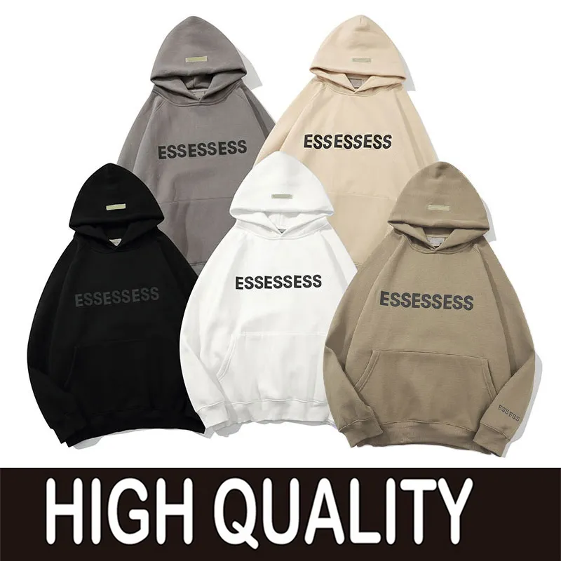 2024 Designer Warm Hoody essentialsweatshirts Hooded Hoodies Mens Mens EssentialShoodie Streetwear Pullover Sweatshirts Loose Jumper Tops Klädstorlek S-XL