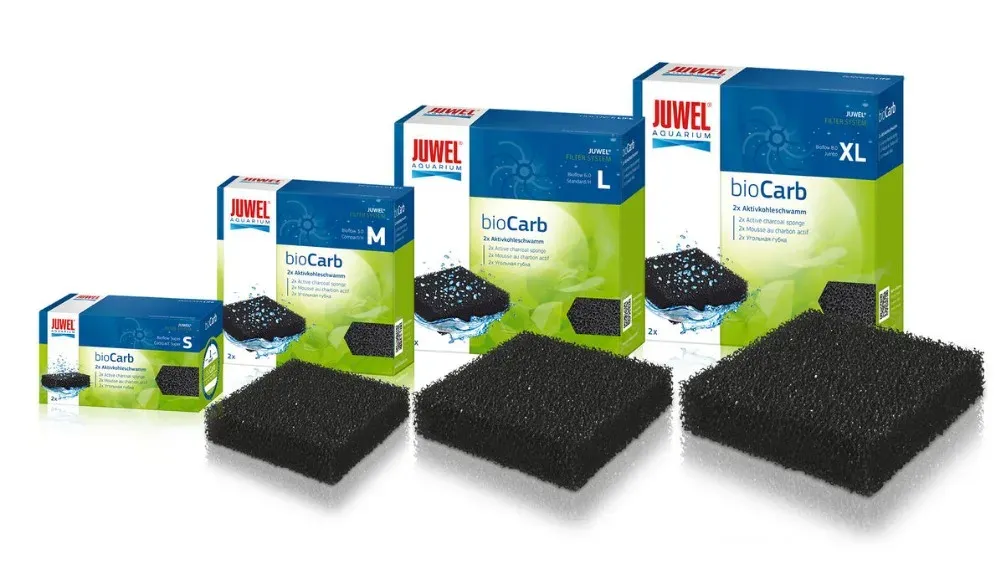 Tools Juwel bioCarb Carbon Sponge Schwarze Aquariumfilter-Baumwolle.Biochemische Filterwatte Bioflow 3,0 6,0 8,0