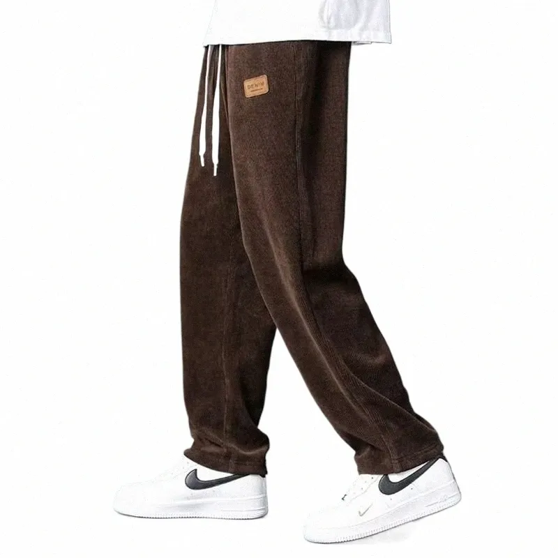 Y2K Koreańskie mężczyźni Podstawowe puste workowate joggery biegające spodnie sportowe spodnie swobodne szare spodnie do joggingu dla mężczyzn Pants Pants H6LG#