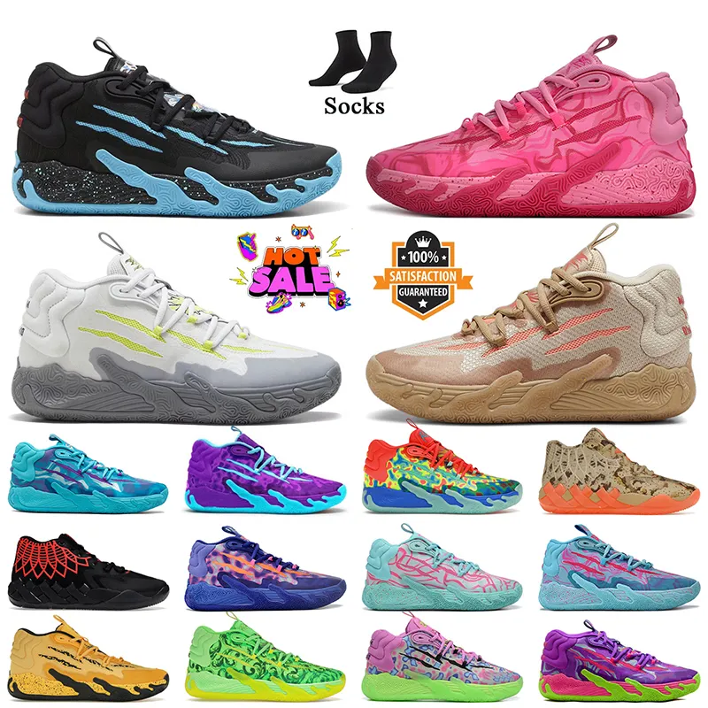 Vente en gros MB.03 01 de One Lamelo Ball Chaussures Rick et Morty Porsche Femmes Hommes Baskets de basket-ball LaFrance Forever Rare GutterMelo Rose Chino Hills Baskets toxiques