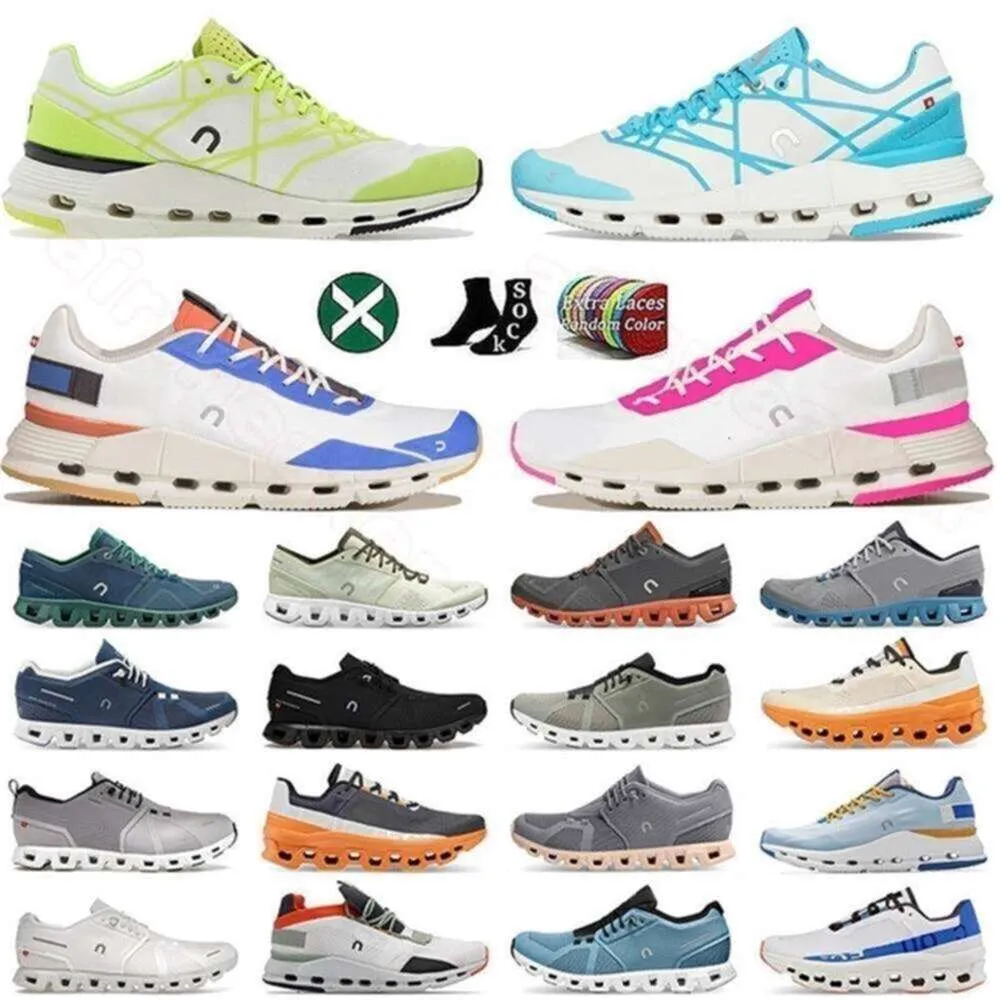 Real running Top Quality shoes Outdoor Shoes White Platform Sneakers Men Women Run Clouds Monster Mens Shoe Sports Trainers R
