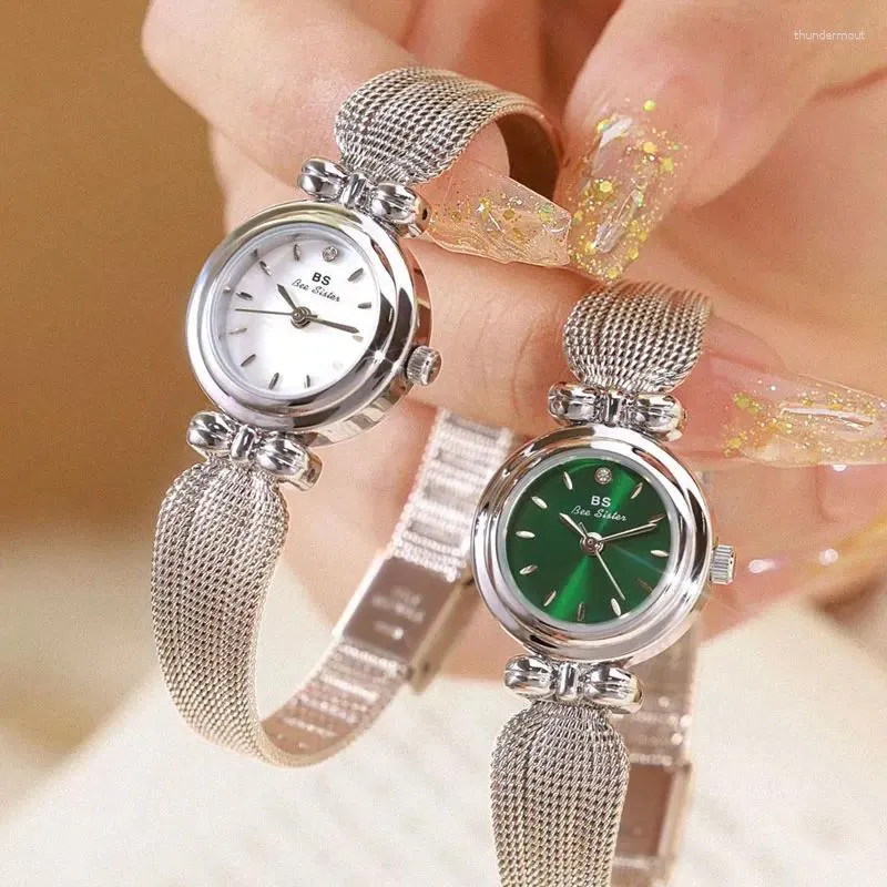 Wristwatches 2024 Fashion Brand Women's Watch Butterfly Shaped Strap Beimu Waterproof Quartz Montre Femme FA1807