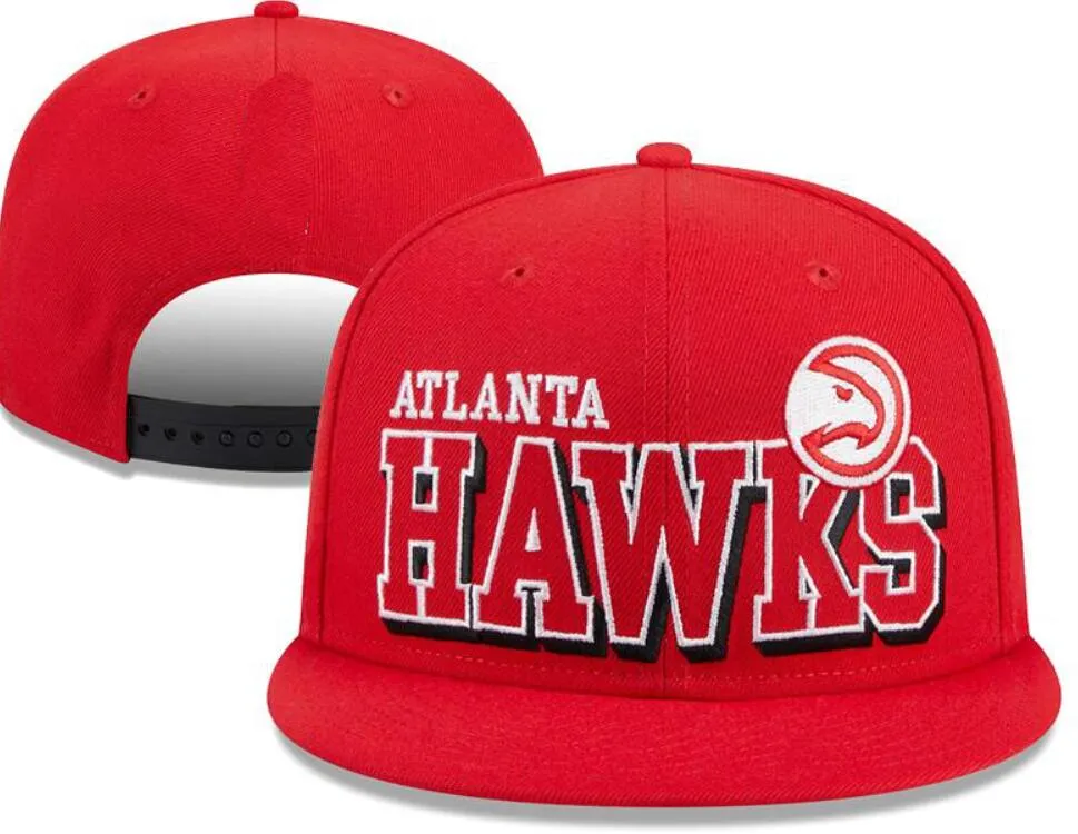 Atlanta''Hawks''Ball Caps 2023-24 unisexe luxe mode coton Champions casquette de baseball chapeau snapback hommes femmes chapeau de soleil broderie printemps casquette d'été en gros a0