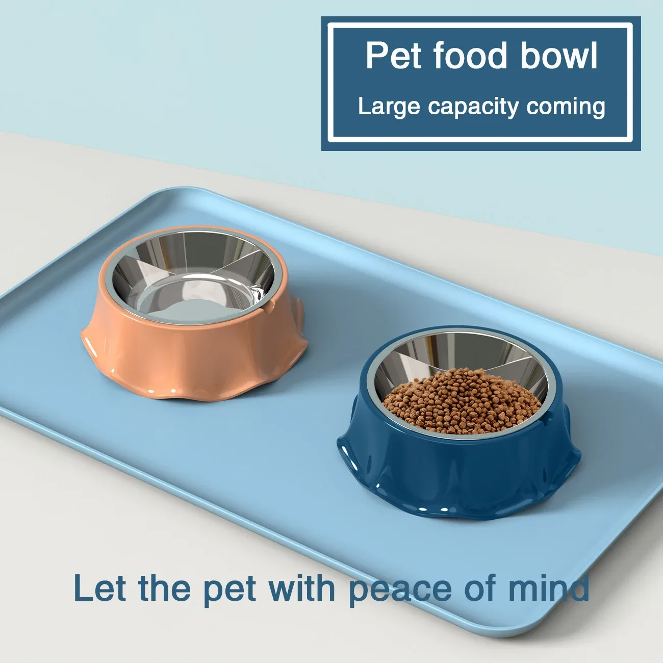 Supplies Pet Feeder Cat Bowl Dog Bowl Stainless Steel cute Feeding Bowl Kitten puppy cat food Bowl Pet supplies food drink