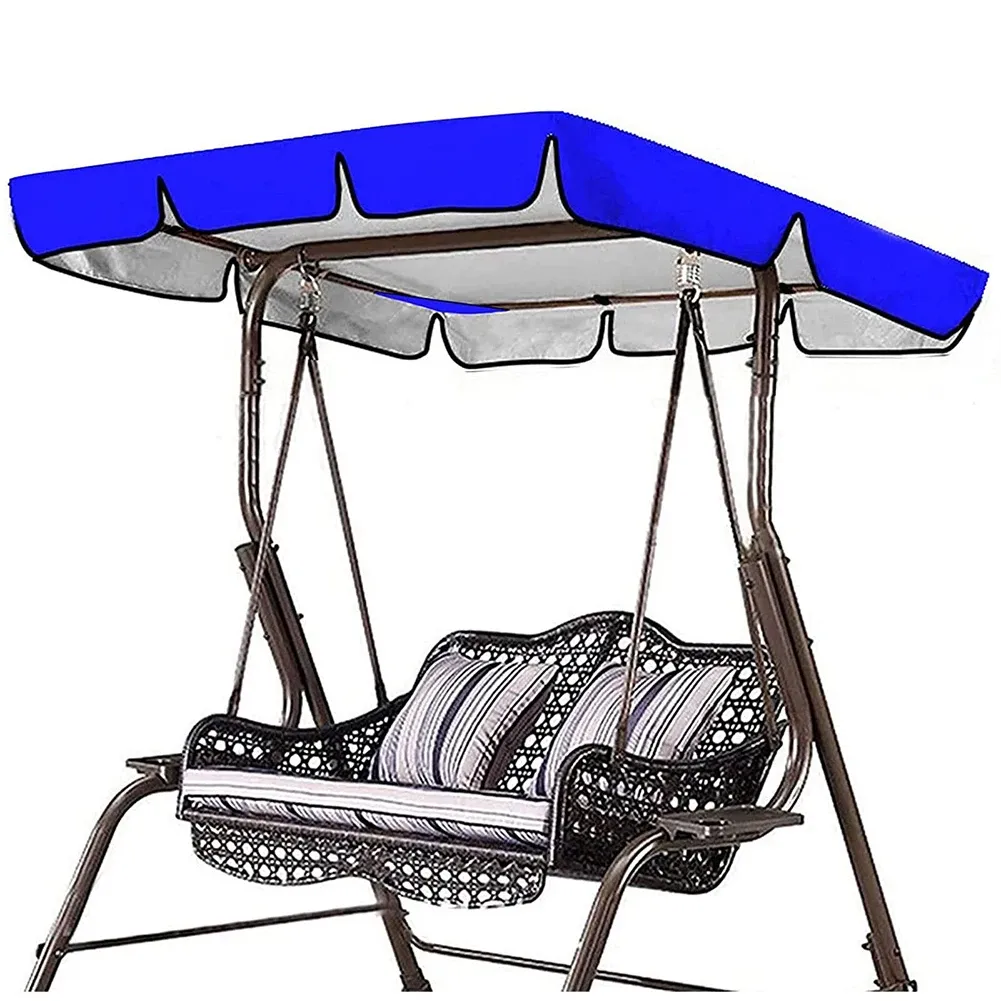 Auvents 249 * 185 * 18cm Swing Canopy Sunshade Tissu Oxford imperméable pour équipement d'ombrage de jardin anti-ultraviolet résistant au soleil