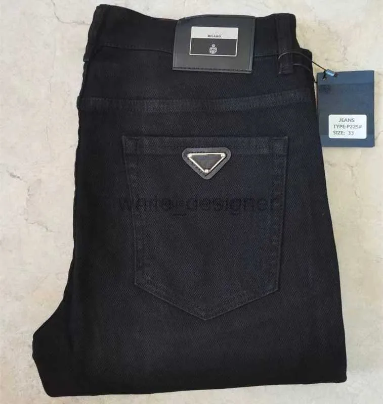 PA23SS Tasarımcı Erkek Kot Elastikiyet Jean Hombre Pantolon Erkek ve Kadın Moda Markası Lüks Pantolon Denim Pantolon Trend Marka Pantolonlar Erkek Sıska Düğmeler F01K