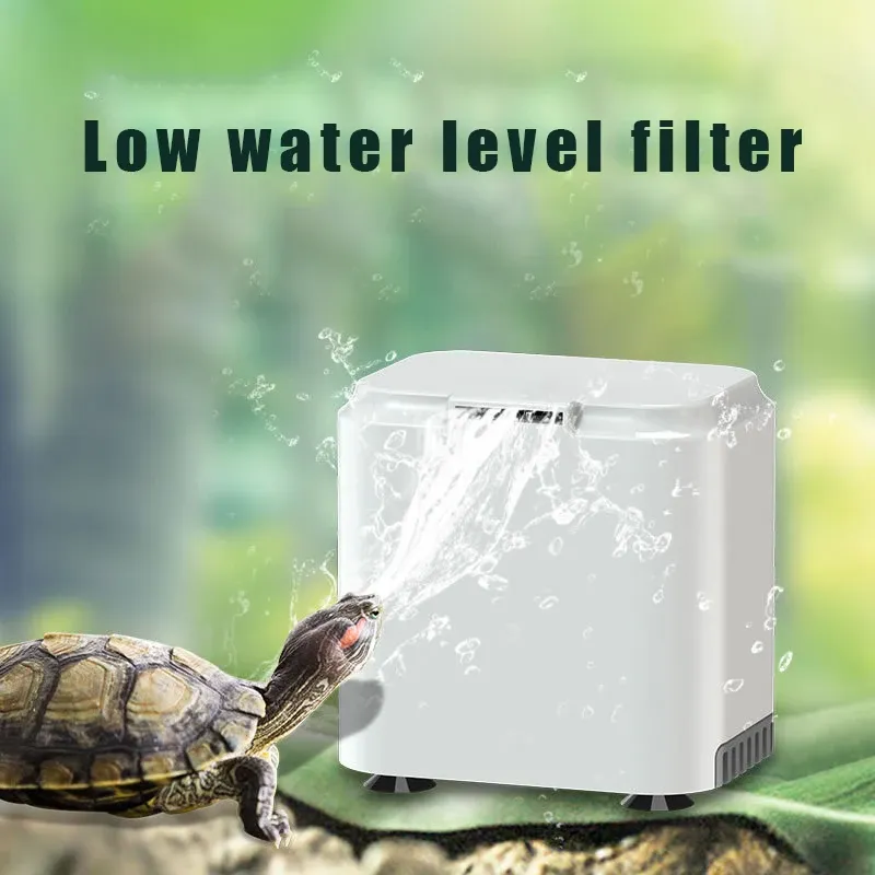 Tillbehör akvarium mini låg vattennivå filter pump sköldpadda fisk tank hängande vattenfall sköldpadda filter pump fisk sköldpadda vatten cirkulation