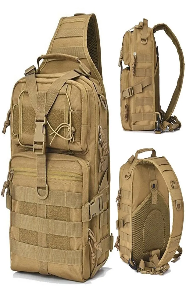 Уличные сумки Тактический рюкзак Военный штурмовой армейский рюкзак Molle EDC Многофункциональный рюкзак для кемпинга и охоты Водонепроницаемая сумка на слинге 220901574075