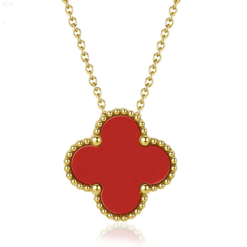 Dr.jewelry – collier Double face en acier inoxydable 2024 Non terni, fleur de coquillage naturel, trèfle à quatre feuilles, pour la saint-valentin