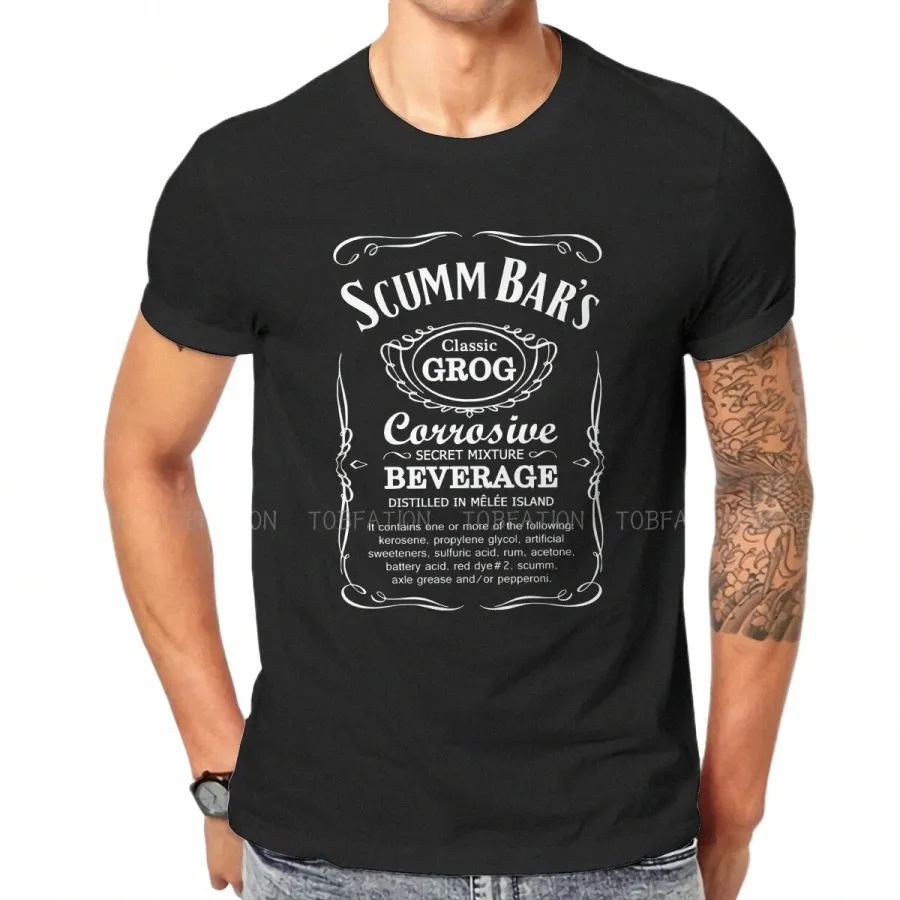 Grog estilo camiseta Mkey Island juego LeChuck Elaine Guybrush cómodo Hip Hop gráfico camiseta de manga corta venta caliente o5NW #