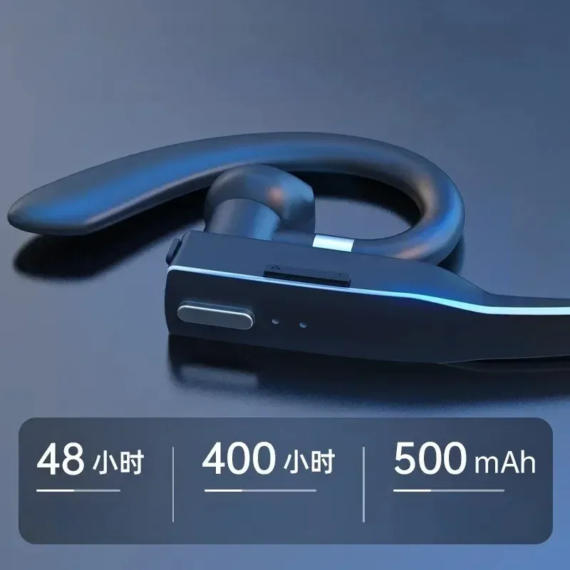 YYK525 Asma Kulak Kablosuz Bluetooth Kulaklık 5.1 Eller serbest ENC Çağrı Gürültü Azaltma Sürüş Tek kulak iş kulaklıkları