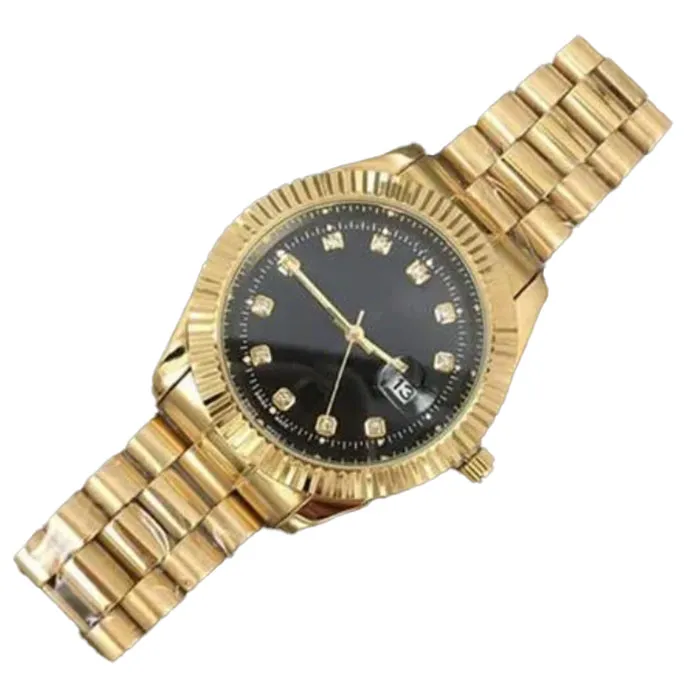 2024 NUOVO Relogio Top Brand Orologio da uomo di lusso Calendario Black Bay Nuovo designer Orologi con diamanti Orologio da donna di alta qualità Abito in oro rosa reloj