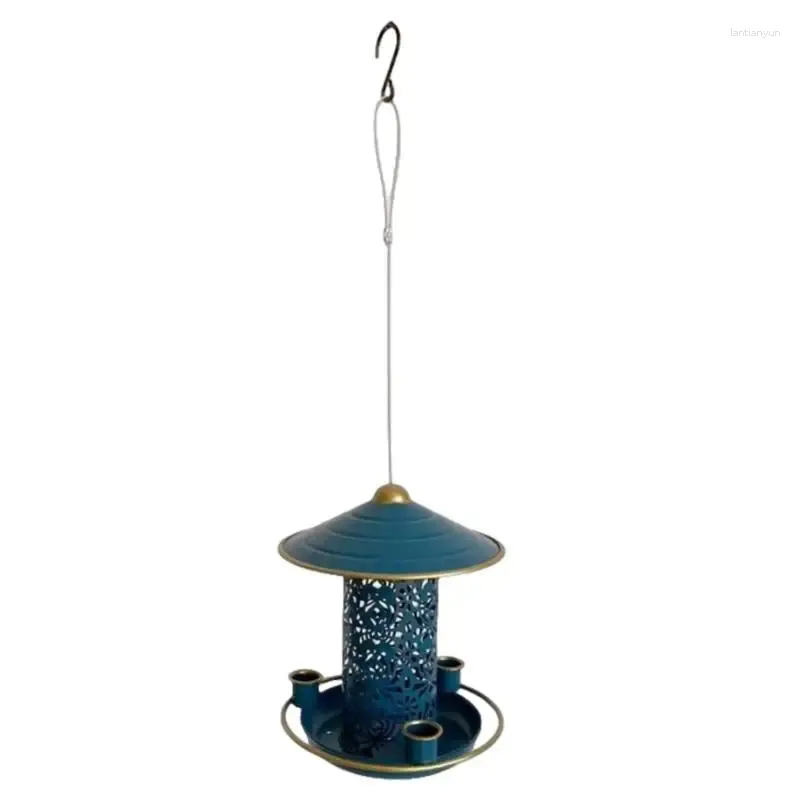 Other Bird Supplies Hang Feeders For Outdoors Birdhouse Feeder Hanging Rainproof Wild Feeding Station With Rope