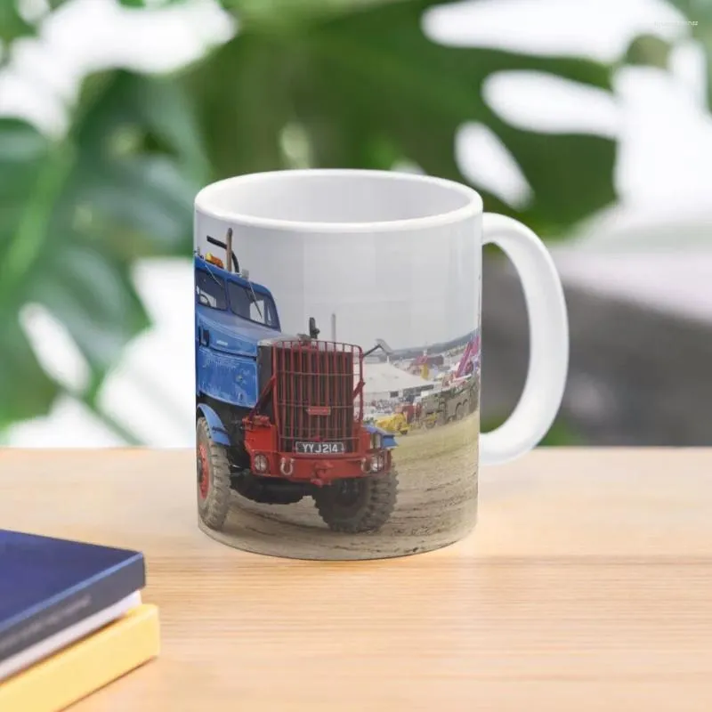 Mugs 1956 Scammell Constructor 6x6 tung återhämtning Breakdown Truck kaffe mugg roliga koppar personliga