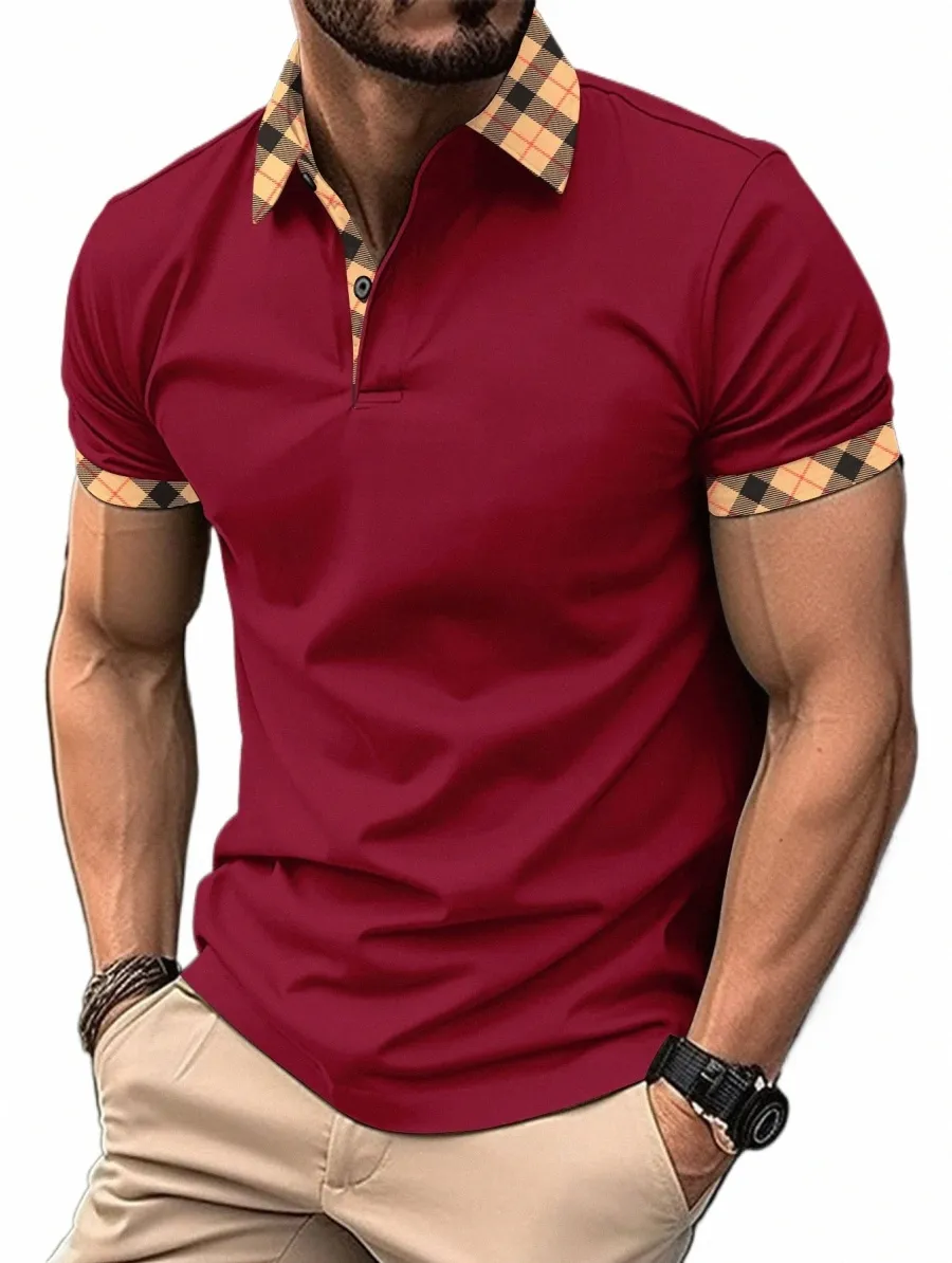 Europa Stany Zjednoczone Nowa męska koszula Koszula luźna koszula LG T-shirt Summer and Autumn Speishure przystojny męski I1Q1#
