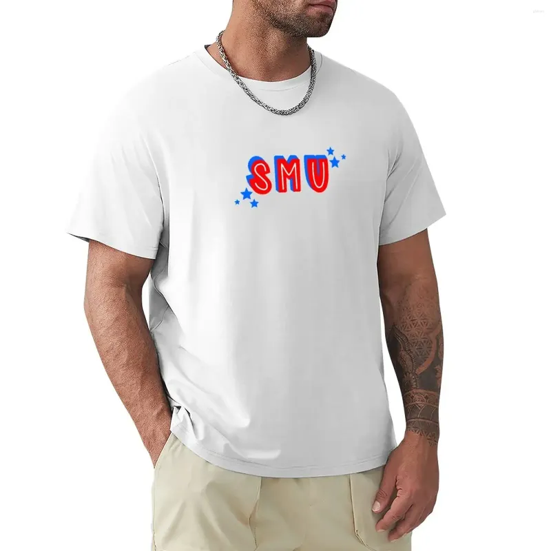 Herren Polos Smu Stars T-Shirt Blanks Übergroße Männer Grafik T-Shirts Anime Vintage Kleidung Übergroße Funnys Big And Tall Für