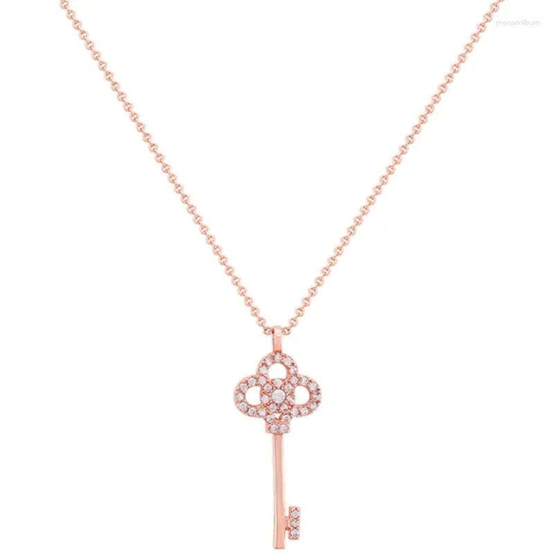 Chaveiro Chave Personalizado Pingente Instagram Trendy Clavícula Neckchain Simples e Elegante Jóias