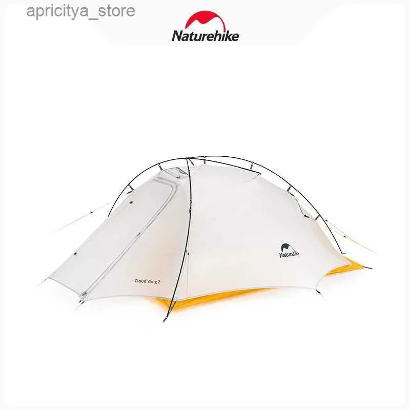 Tents and Shelters Naturehike Upgrade 2023 New Cloud UP Wings Ultralight 10D Double Tent Outdoor Portable Rainproof Camping Hiking Tent24327