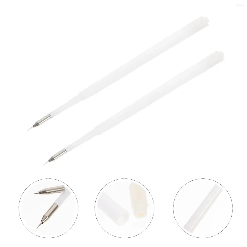 Storage Bottles 2 Pcs Foil Exhaust Pen Crafts Weeding Tool Accessory Refills For Car Film Installation White Retractable Air Release