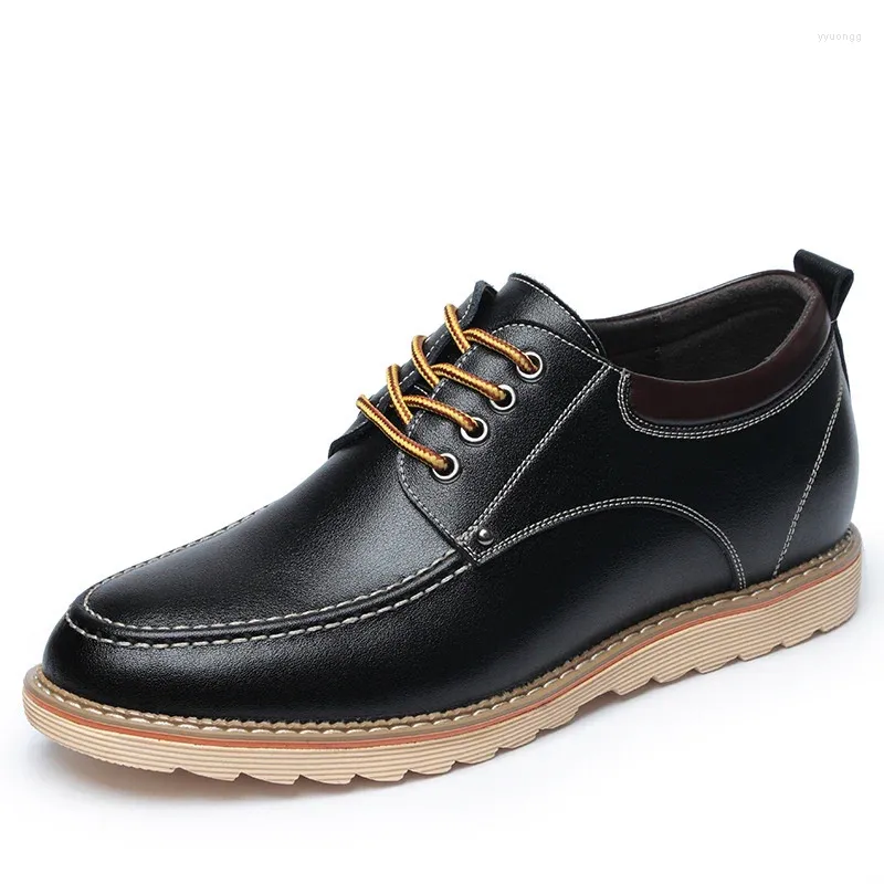 Sapatos casuais sapatos masculinos moda respirável confortável plana negócios aumentando couro masculino adulto sapatillas hombre