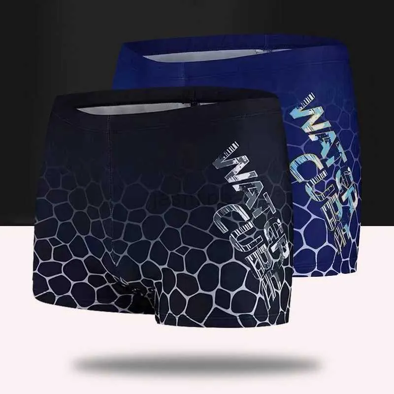 Zwemkleding voor heren Grote maten Zwembroek voor heren Tienerzwemshorts Strandkleding aan de kust Spa Hete lente Surfen Anti-gêne Zwemkleding Boxer 24327