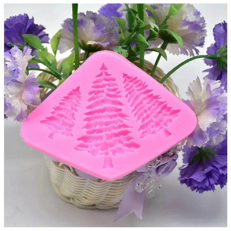 Stampo in silicone albero di Natale Stampi cioccolato fondente Strumenti decorare torte da cucina fai-da-te