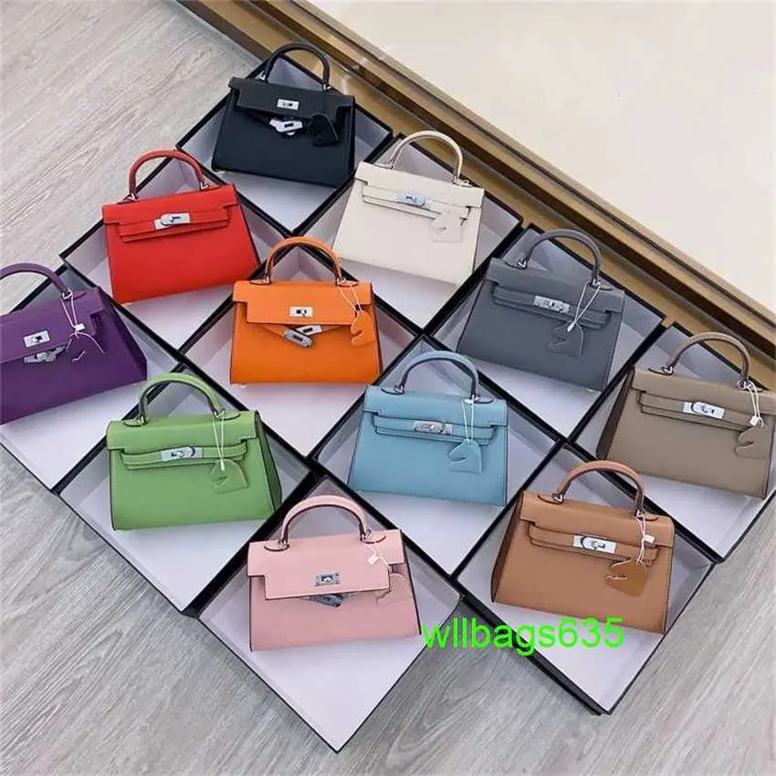 Ky Fourre-tout Sacs à main en cuir de luxe de confiance Hot favorise 20 cm Xiaokaili Mode Diagonal Straddle Petit sac Cross Border Womens Sac One Piece ont le logo HB2O