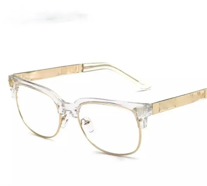 Modeontwerper Zonnebril Dames Heren Optiek Brillen op sterkte Frames Vintage Gewoon Glas Brillen6066177