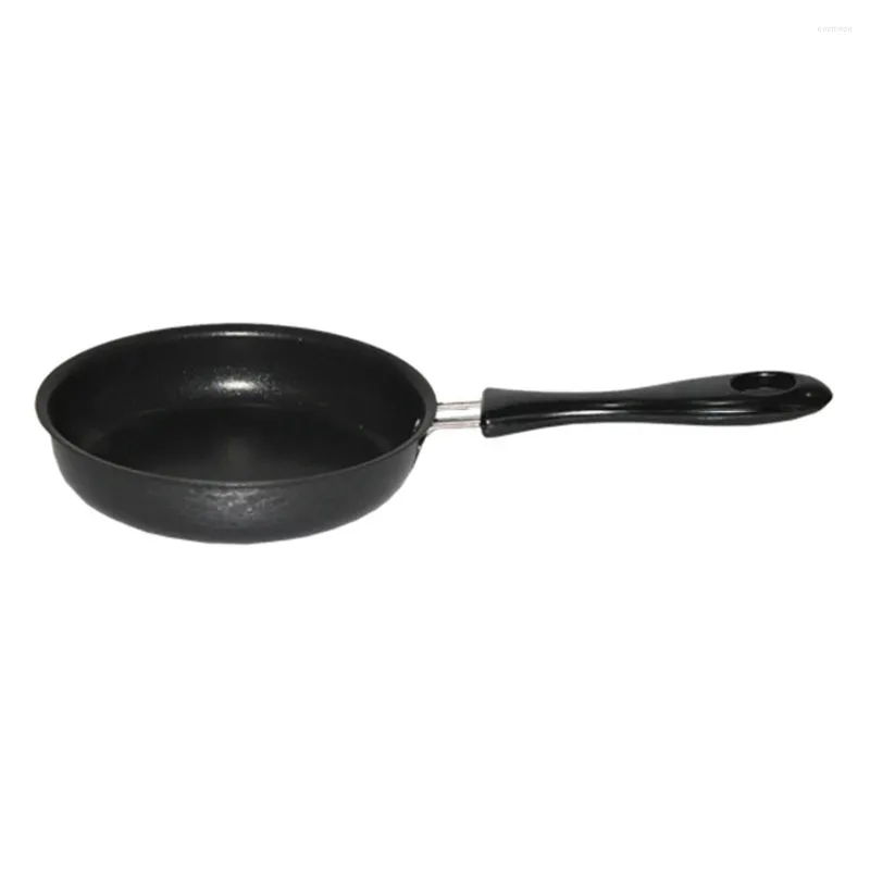 Pannen 12 cm Kookgerei Koekenpan Keukenbenodigdheden Schattig Lange steel Ontbijt Mini Omelet Antikraslaag Draagbaar Thuis Non-stick