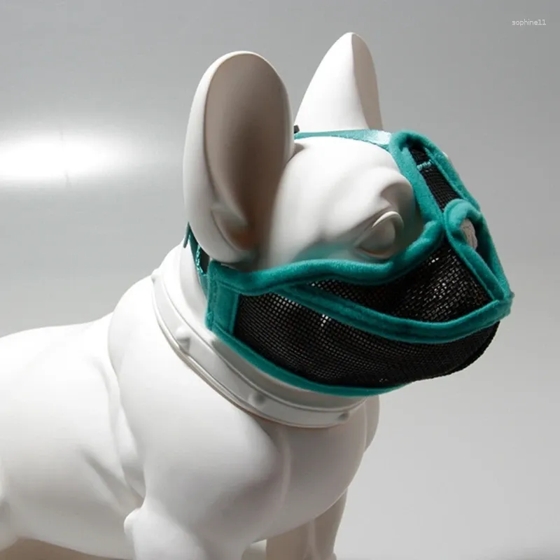 Hundkläder Mune Mouth Guard High-End Bekväm mesh-klädsel förebyggande av täckning