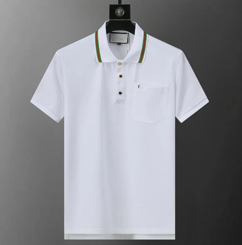 Luxury Men Casual T Shirts Cotton Luxury Cotton Clothes Mens Polos Designer G Letter Print Fashion Polo Shirt
