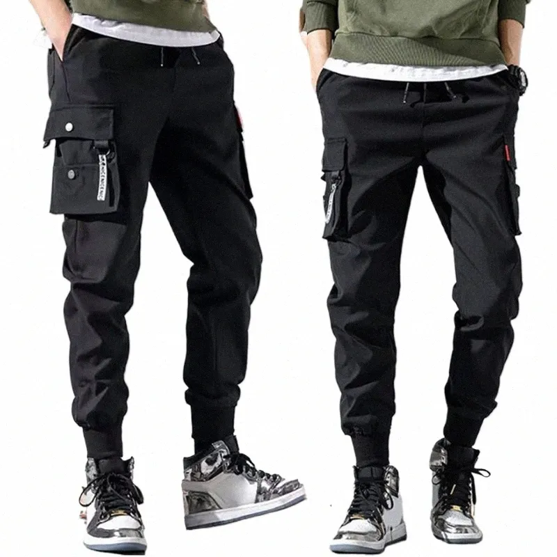 2023 Zomer Jogger Broek Mannen Broek Harajuku Cargo Broek Mannen Casual Harem Denim Koreaanse Hip Hop Joggingbroek Mannelijke Broek Techwear s6k8 #