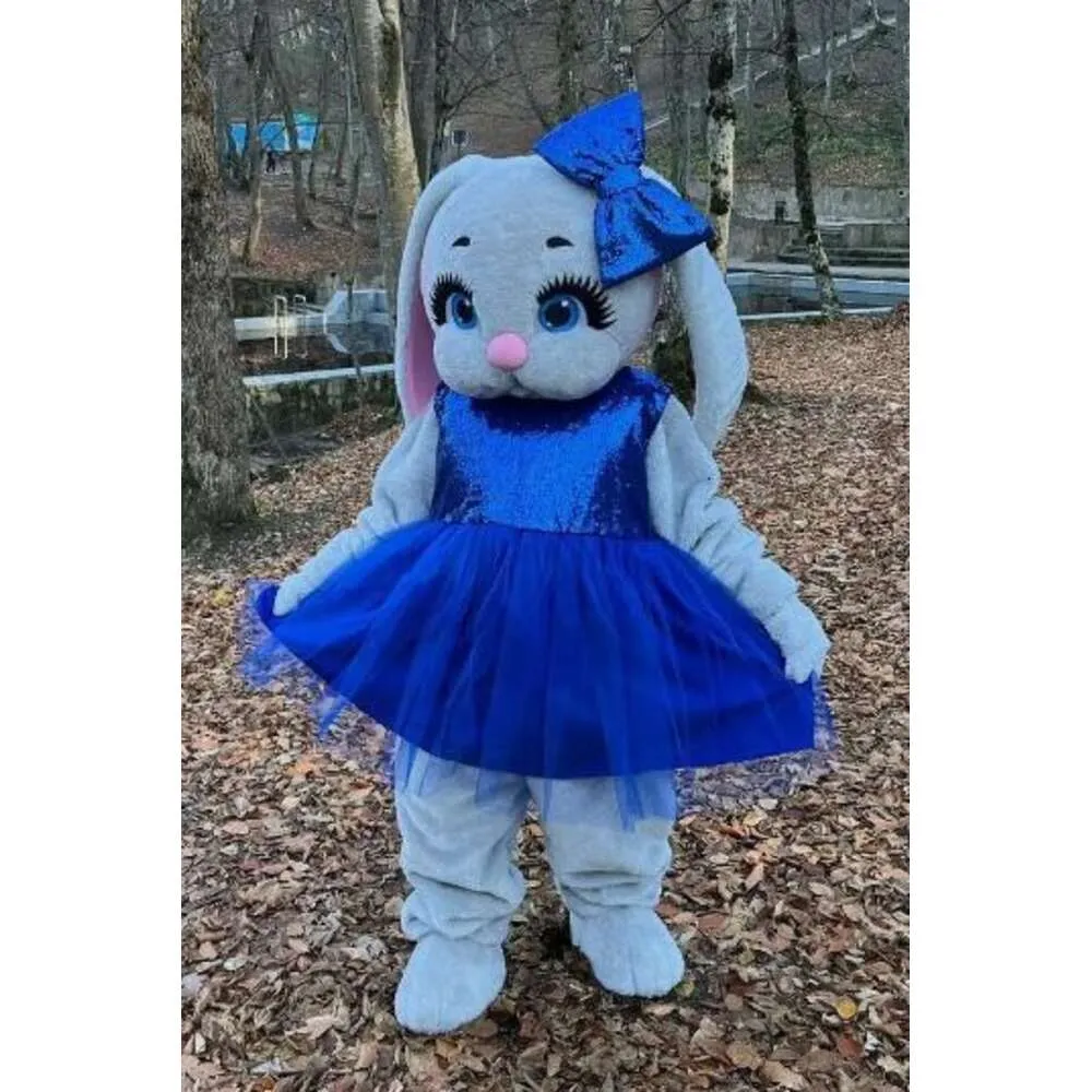 Mascot kostymer skum söt hare kanin tecknad plysch jul fancy klänning halloween maskot dräkt