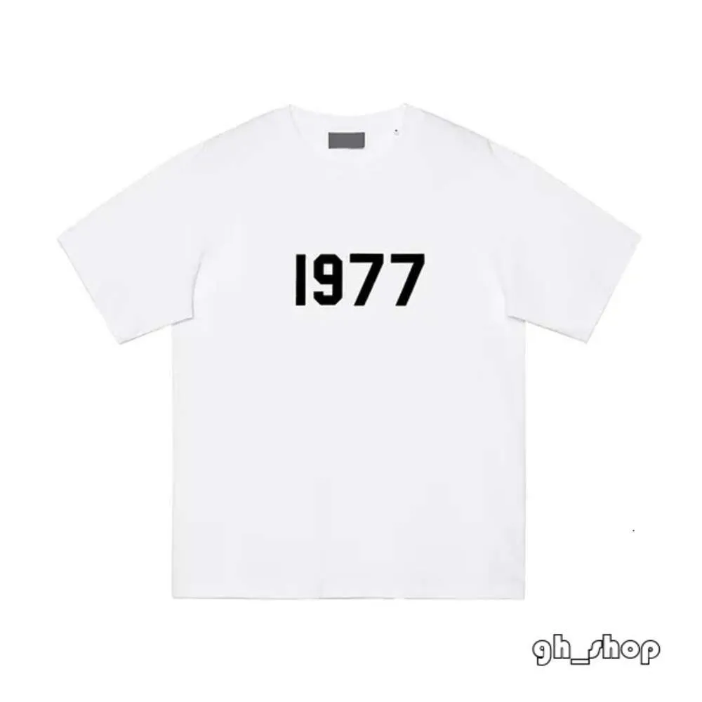 2024 Letnie koszule dla mężczyzn projektant EssentialsWeatshirts Designer T Shirt Men Kobiet Top Quality Tees High Street Hip Hop View koszulki polo T-Shirt 1433