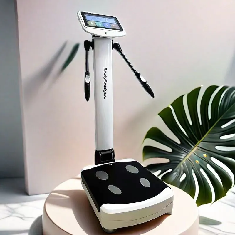 Heißverkaufter intelligenter Körperzusammensetzungsanalysator BMI Körperfett-Muskel-Pfund-Gewichtsskala mit Drucker