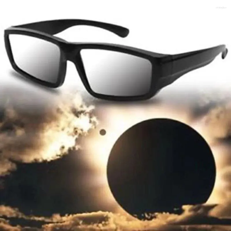 Okulary przeciwsłoneczne 1PCS chroni oczy okulary słoneczne zaćmienie trwałe plastikowe widok na bezpieczeństwo słoneczne
