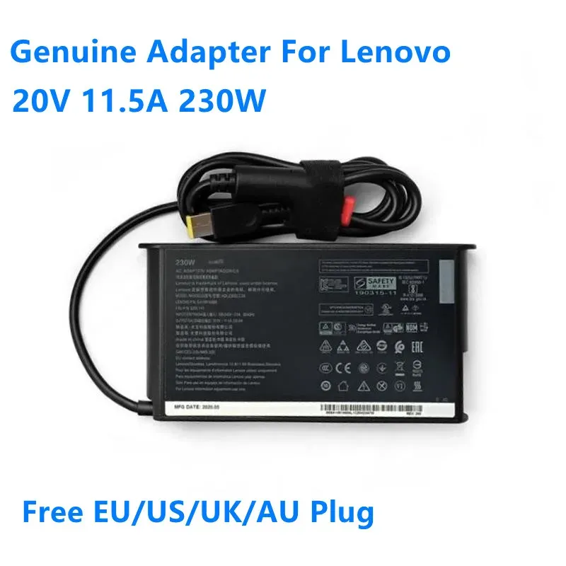 アダプター本物20V 11.5A 230W ADL230SDC3A ADL230SCC3A ADL230SLC3A AC ADAPTER for Lenovo ThinkPad Legion 5ラップトップ充電器電源