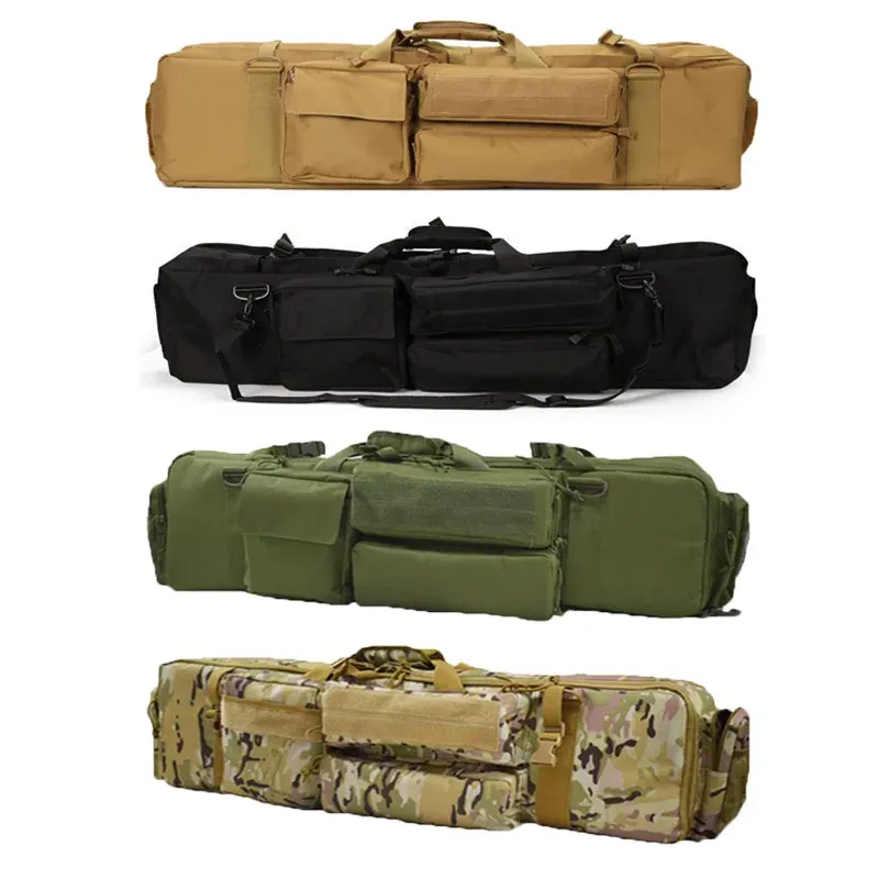 Bolsas de 100 cm de mochila de pistola de pistola militar de 100 cm de capa de fuzil para serra M249 M4A1 M16 AR15 Airsoft Carabine Caso de proteção contra bolsas de transporte