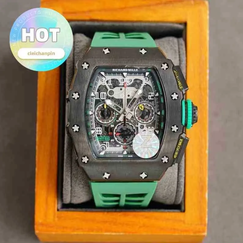 Designer Luxus RM Armbanduhr Herren Mechanische Uhr z Factory 013 Ri Cha De m Le Rm11-03 Uhrwerk 50x40mm Schweizer Armbanduhren