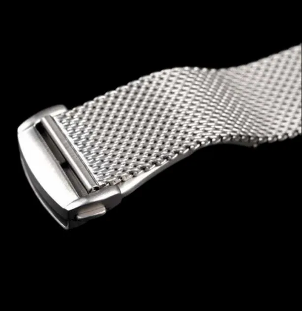 Watch Bands High Quality 20mm 22mm Milanoo Stainless Steel Watch Strap For Omega Seamaster 300 Diving 007 Agent Bracelet Currency 2966299