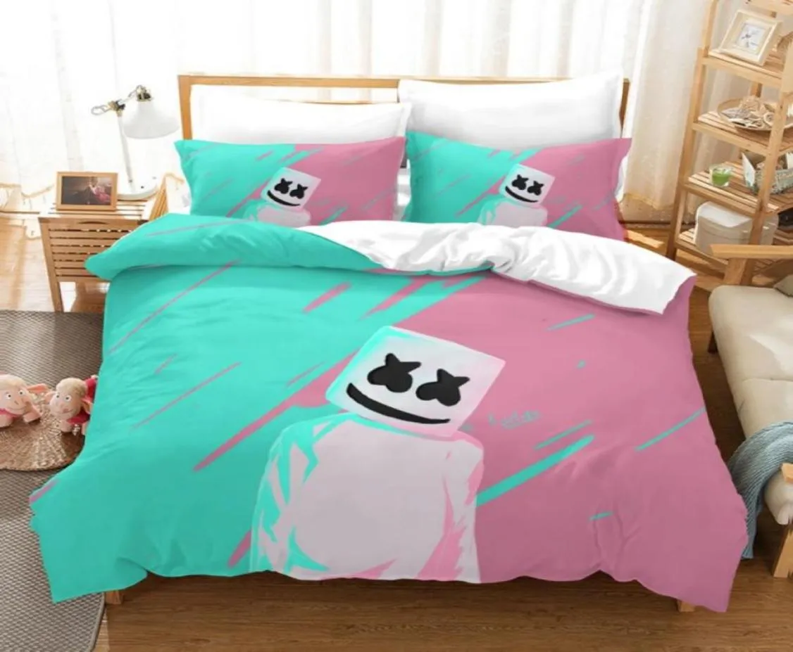 Juego de dormitorio malvavisco diseño 3D juego de cama con impresión Digital funda nórdica funda de almohada ropa de cama Drop Boy Gife TV series6736888