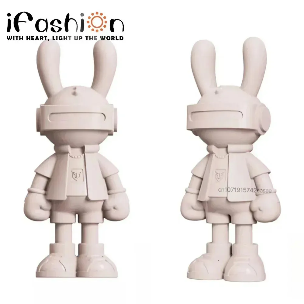 Trendy Decorations 35cm Rabbit Figurine Statue Cartoon Ornaments Sculpture Desktop Cute Home Interior Decor Bedroom Gift Boy 240323