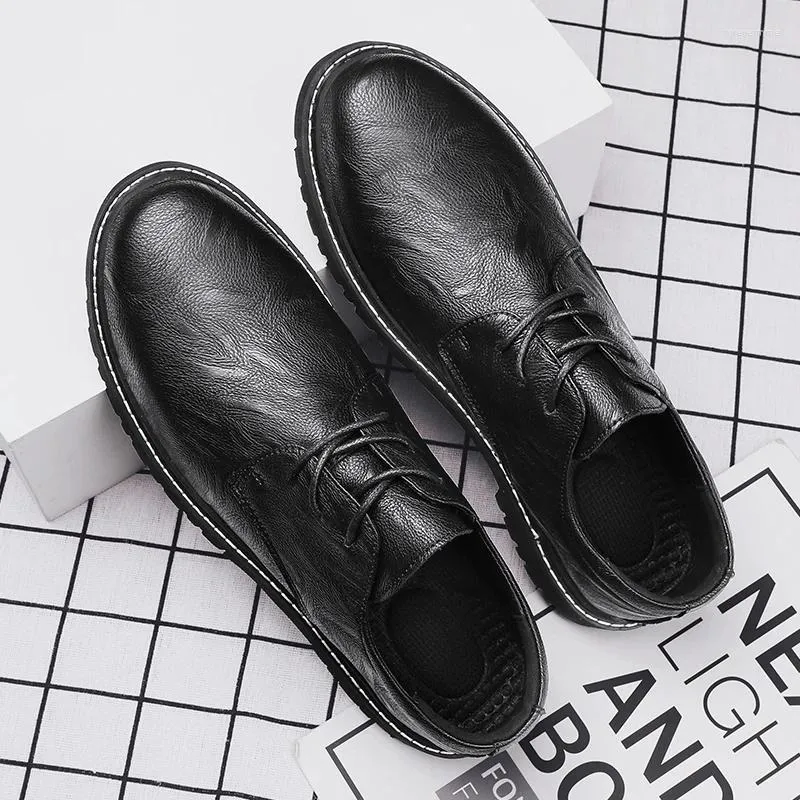 Casual Shoes Leather Handmade Men Loafers Slip On Business Classic Soft Breathable Flat