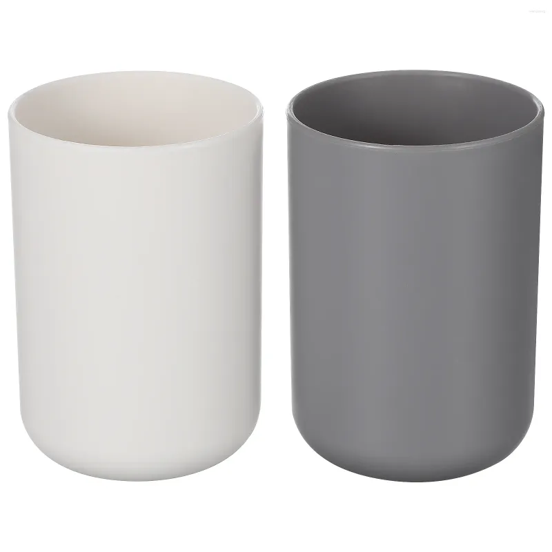 Mugs 2 Pcs Take Bath Lovers Toothbrushes Toothpaste Cup Holder 2pcs Bathroom Tumbler