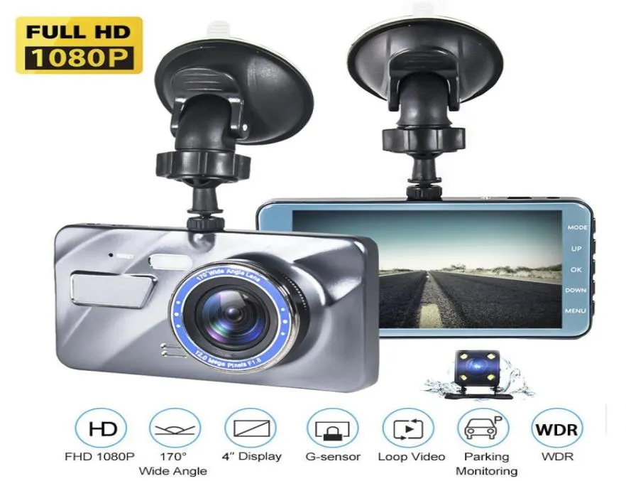 Full HD 1080p Car DVR aparat Auto 4 -calowe lustro wsteczne cyfrowy rejestrator wideo podwójny obiektyw rejestracyjny kamera rejestracyjna 25D DAS8622792