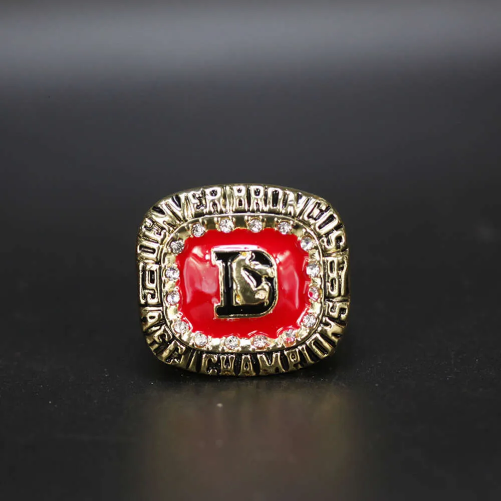 1987 Denver Mustang championship ring Super Bowl fashion jewelry