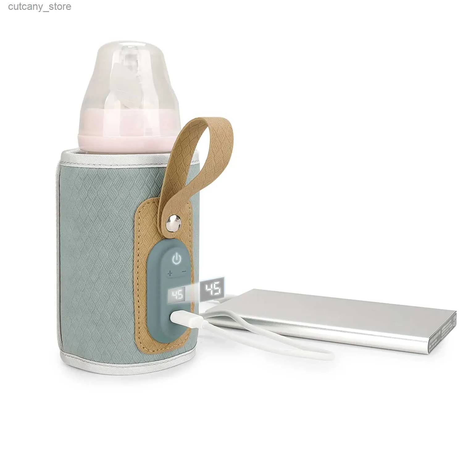 Babyflaskor# Portab Bott Warmer Travel för Baby Bott Warmer för BreakMill Drink Warm Milk Thermostat Bag L240327