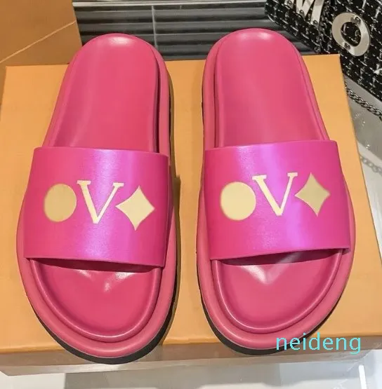 Designer Big Size Men Slippers For Womens Man Rubber Sandal Sandy Beach Sandals Summer Ladies Mens Print Slipper Slipper Flat Shoes