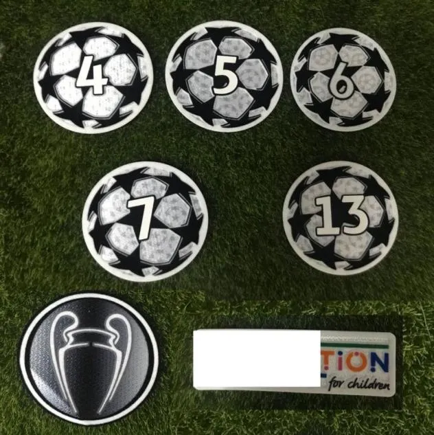 Nuovo pallone da collezione della Coppa dei Campioni e toppa di rispetto per il calcio Stampa patch badge con motivo di trasferimento di calore6255169